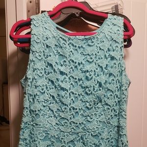 Inc sleeveless peplum top